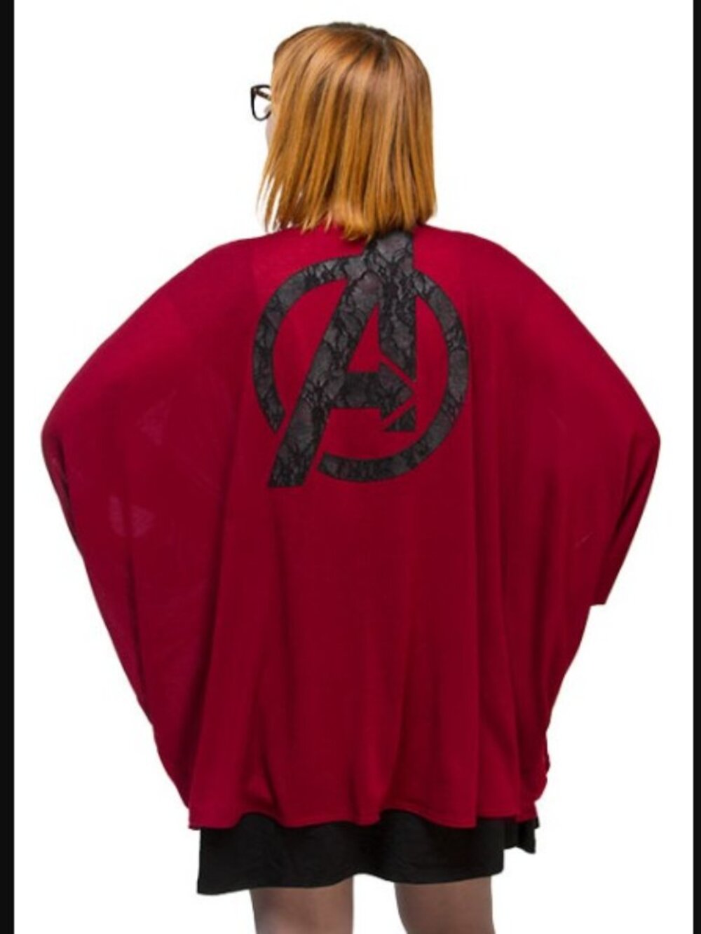 💥 RARE:  Mighty Fine Marvel Avengers Lace Dolman Shrug Cardigan 💥